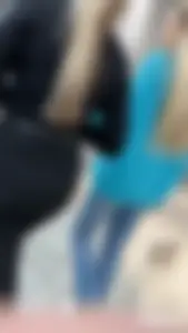 MILF Big ass in tight pants on the escalator (OC) w/GIFS