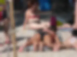Candid beach and bikini babes