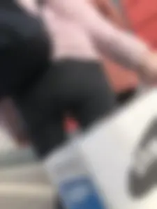 Skinny Candid Teen in Tight Black Jeans on a Train Station Gallery