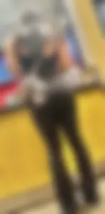 Nice asian ass in black bodysuit