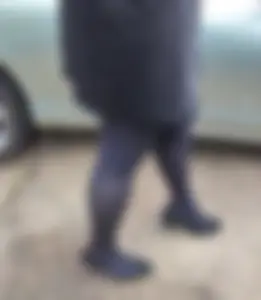 Coworker in skirts and pantyhose