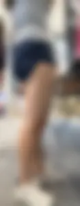 College girl’s shorts are way too tight