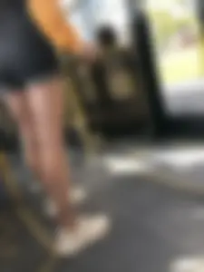 Candid Girl With Perfect Sexy Legs And Booty in Denim Shorts in a Public Bus Creepshots Gallery