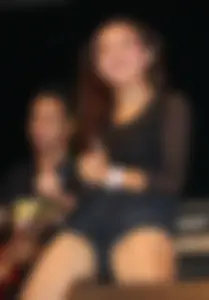Lamyai's candid Thai concert girl in shorts