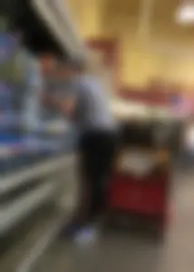 Big booty milf grocery shopping in unique sexy leggings