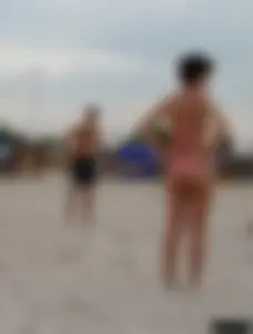 Beach voyeur girls in bikinis, thongs and topless