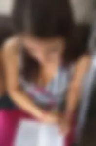 Girl in Striped Dress with Hot Legs in Flats Sitting in Subway Train Candid