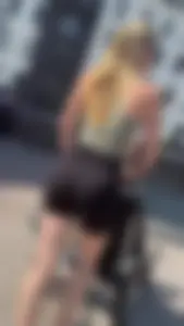 4K photos - Mum in black tights and perfect booty and body