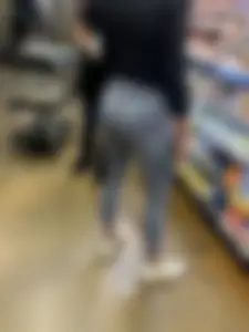 Hot Curly Blonde In Whole foods