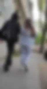 Jiggly wiggly teen butt in sweatpants