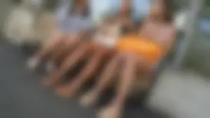 Nice legs at the bus stop