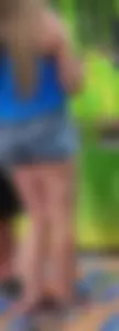 Cute Blonde Milf in shorts