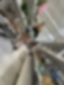 White chick with cheeks hanging out of green shorts