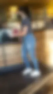 Latin teen in tight jeans