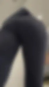 Skinny And Tight College Girl In Blue Leggings Bends Over For Me (Upshots)