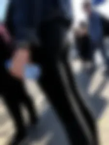Candid Girl With a Perfect Ass in Tight Black Jeans Street Crosswalk Creepshots Collection