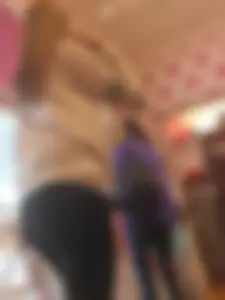 Booty in Black Yoga Pants Closeups