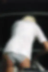 Blonde babe changing into and out of bikini and shows her tits