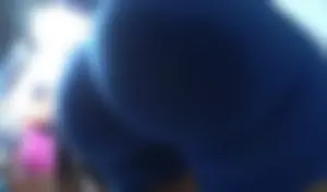 Blue Biker Phat Cheeks  Not OC