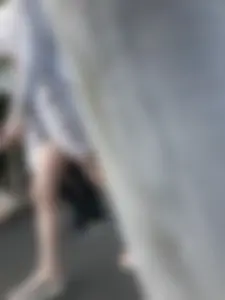 Girl in Mini Shorts Hot Skinny Legs Street Creepshot