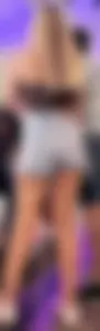 Blond girl in levis hotpants