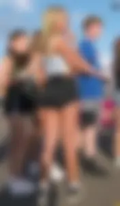 Group of teens in sorts