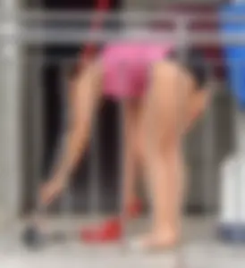 Hot milf next door hanging panties, showing pokies and wearing underwear