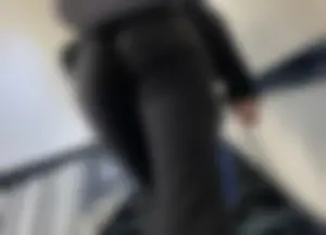 Example of shape>size - upshot of tight white girl in flares