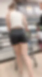 Slim Dirty Blonde Baddie Grey Shorts & Sandals (OC)