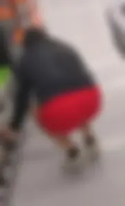 Tight athletic pink shorts Latina