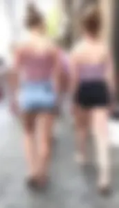 2 slim teens with tight asses