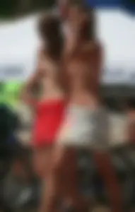Nude beach and topless girls
