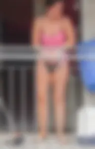 Hot milf next door hanging panties, showing pokies and wearing underwear