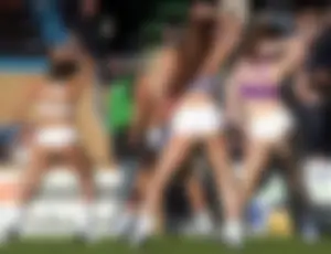 Candid cheerleaders