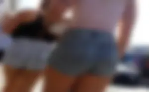 Super hot PAWG perfect ass filling mini Shorts (OC)