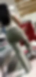 Girl in sweatpants at Target