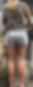 Understated blonde in a dress plus a PAWG in shorts 0111