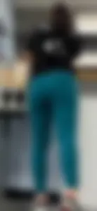 Latina waitress showing off!