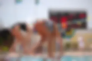 Group of teen and early 20's swimmers