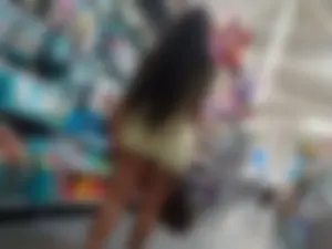 Ebony in Light Green Shorts