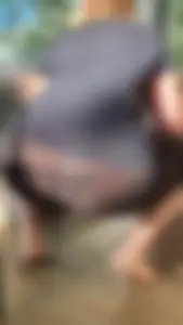 Seethrough leggings on big and sexy PAWG