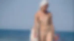 Nude beach and topless girls