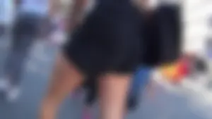Hot candid teen wearing tight shorts, street creepshots