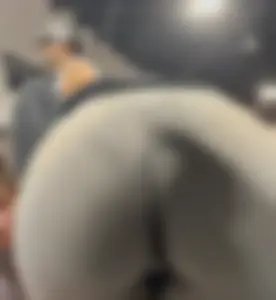 Tight Grey Gym Shorts (Crazy Vpl and Bends Over)
