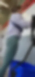 Hot Skinny Girl w/ Cute Little Hot Ass in Tight Green Leggings