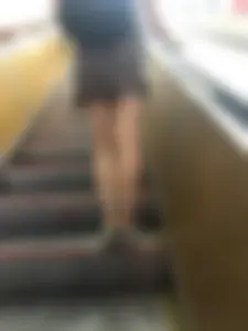 Hot Milf in a Dress Subway Train and Escalator Creepshots - Great Legs