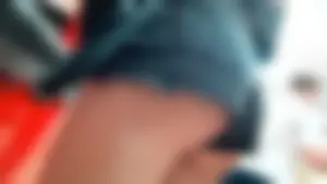 Teen in Mini Shorts at the Supermarket Counter - Hot Ass Closeup