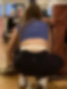 Redhead squatting and working part 18 (oc)