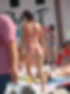 Candid beach and bikini babes