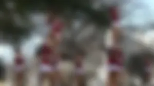 Candid cheerleaders